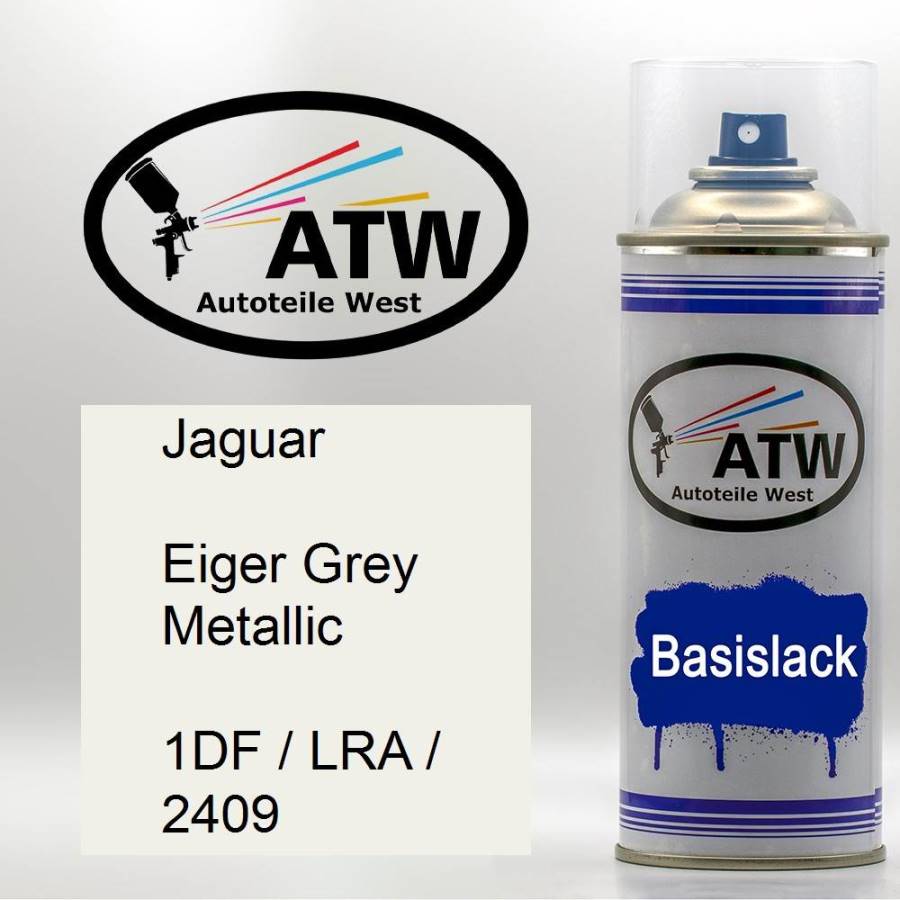 Jaguar, Eiger Grey Metallic, 1DF / LRA / 2409: 400ml Sprühdose, von ATW Autoteile West.